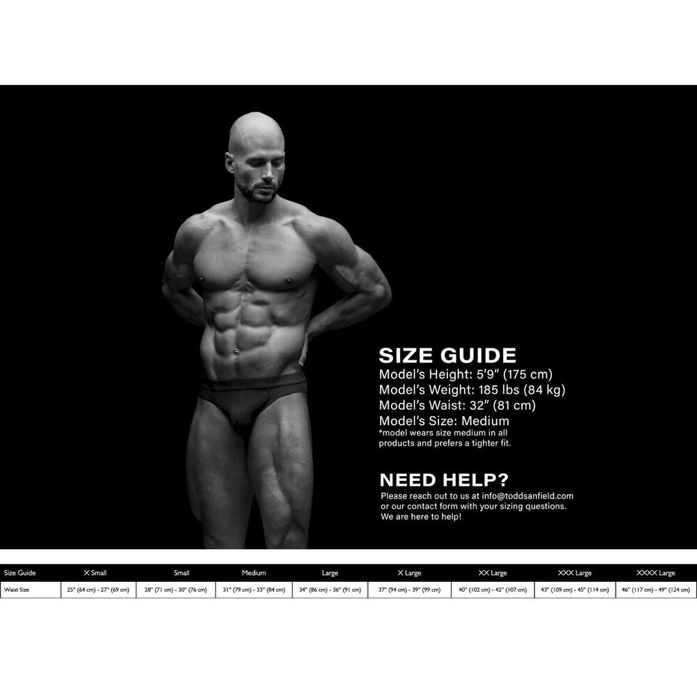 Todo Sanfield Men's Black and Gray Briefs - Picture 2 of 6